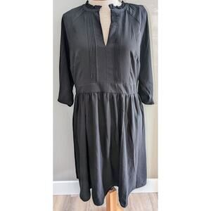 Eshakti Elevated Essentials Knee Length Pintuck Ruffle Accent Sz M No Size Tag